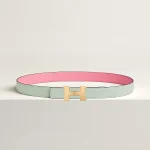 Mini Constance belt buckle & Reversible leather strap 24 mm